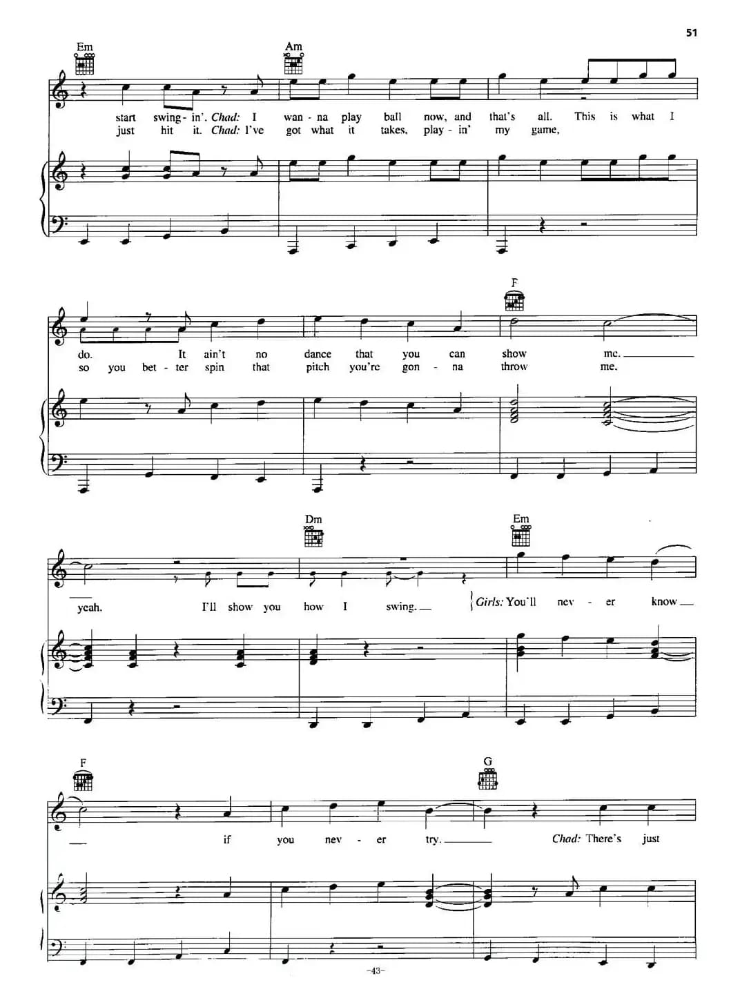 [美]I Don't Dance（我不跳舞）（正谱）