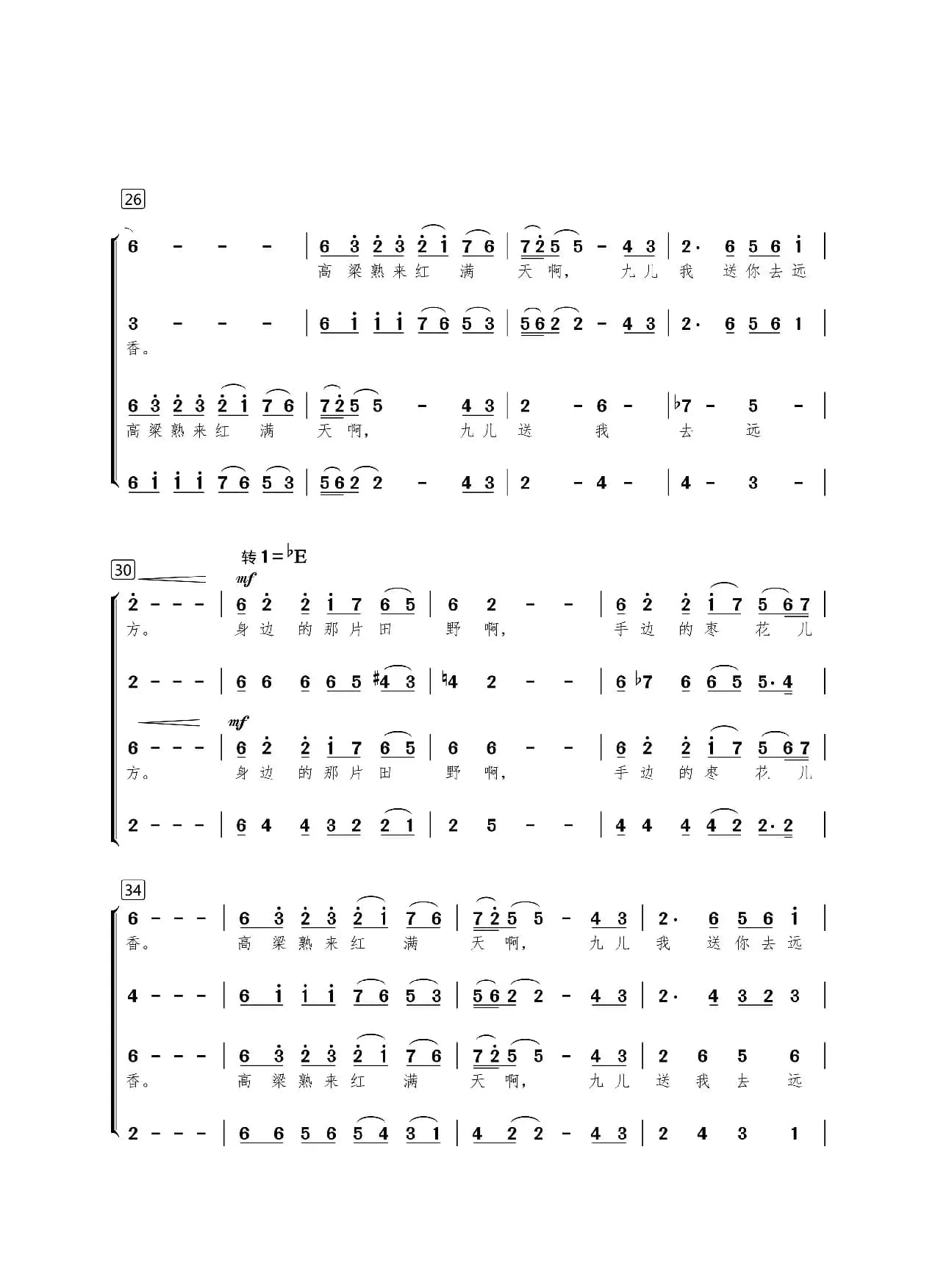 九儿（王政编配版）