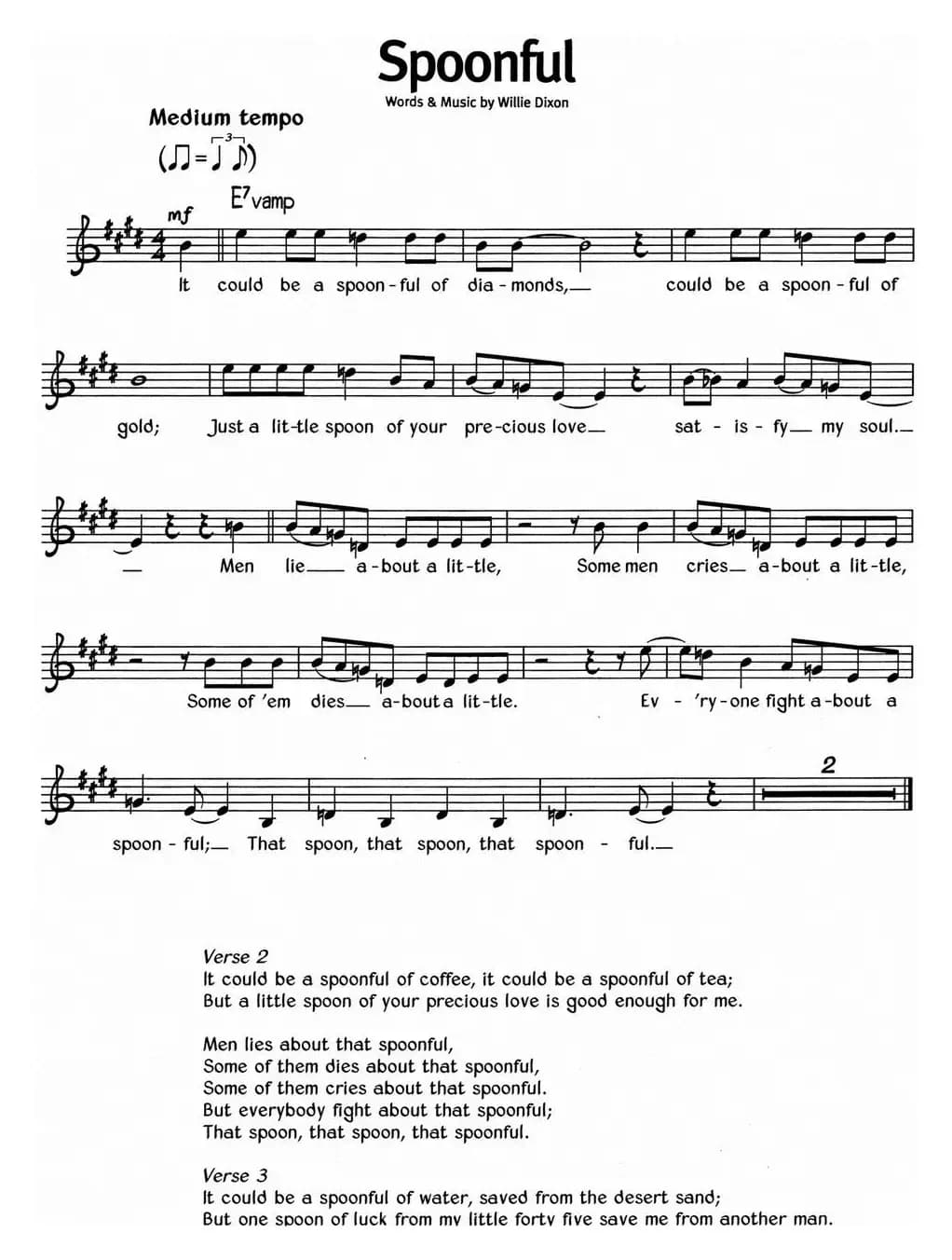 蓝调音乐：Spoonful