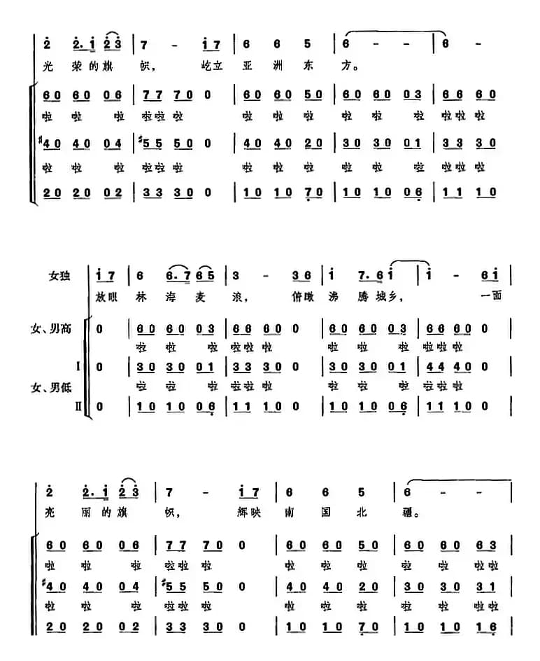 我们的旗帜（选自音乐舞蹈史诗《复兴之路》）