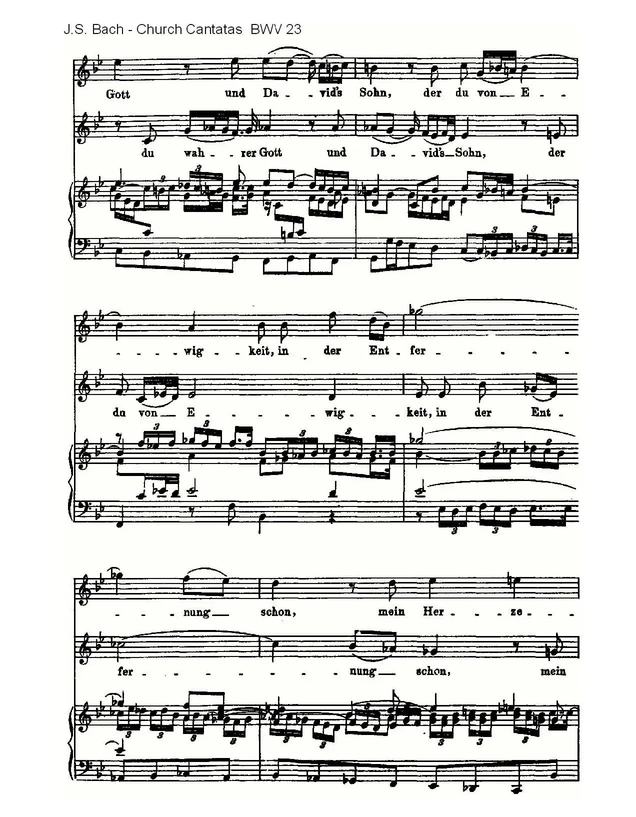 Du wahrer Gott und Davids sohn(真正的上帝的大卫之子)