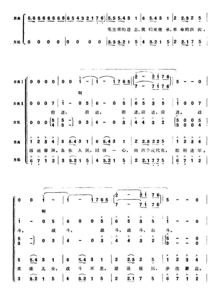 组歌井冈山颂〔八〕井冈红旗