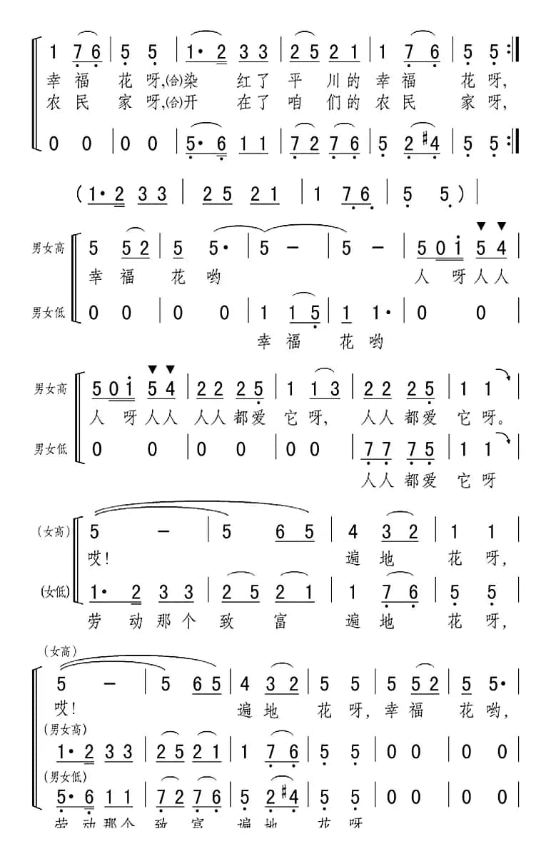 幸福花（宁夏民歌）