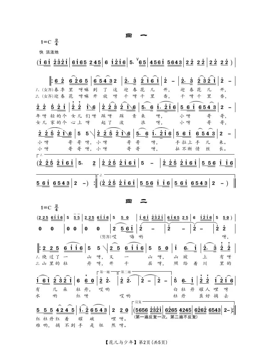 花儿与少年（民间歌舞）