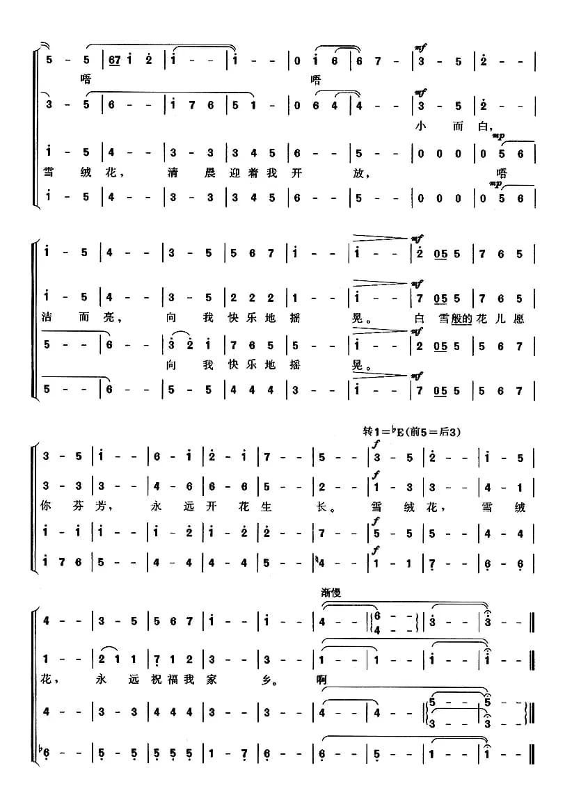 [美] 雪绒花（电影《音乐之声》插曲、混声合唱）