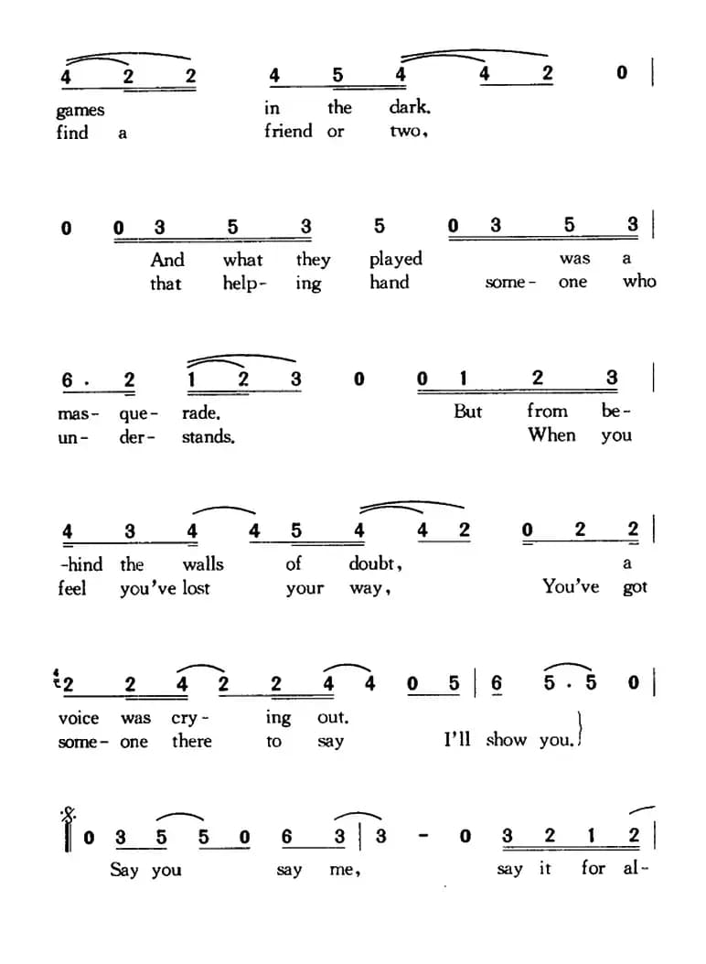 [美]Say You Say Me（说你说我）