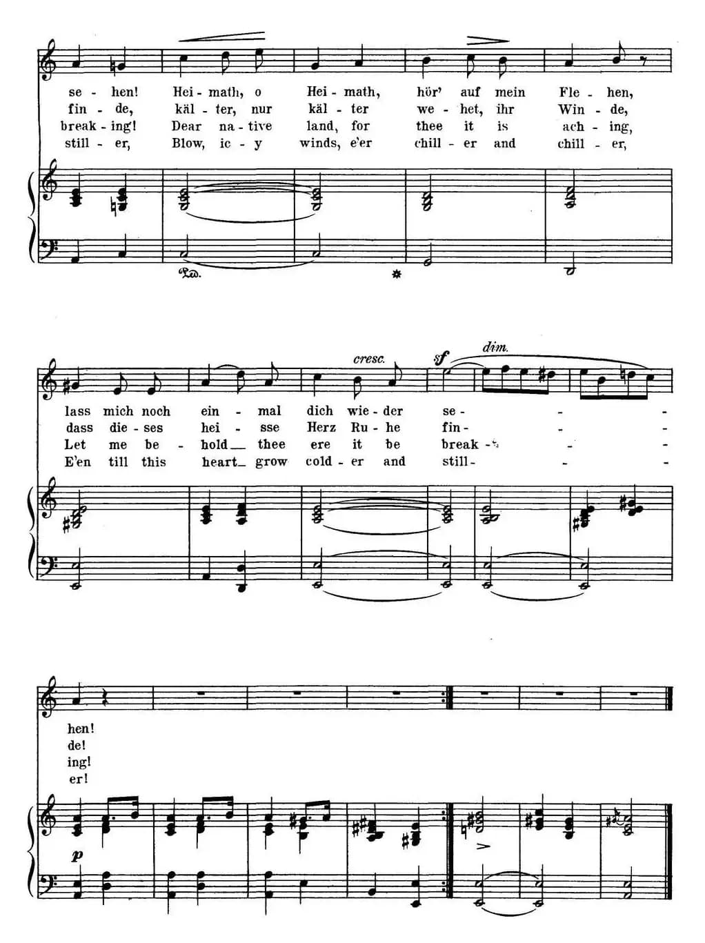 Chopin-17 Polish Songs Op.74，No.13（Melancholie. Melancholy.）（钢琴伴奏谱）