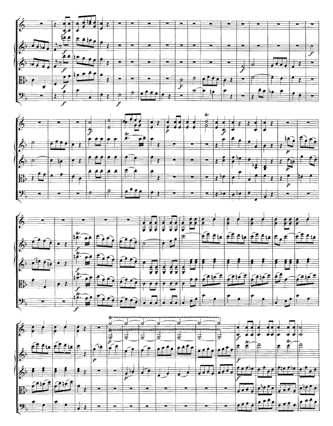 Mozart《A Musical Joke，K.522》（总谱）