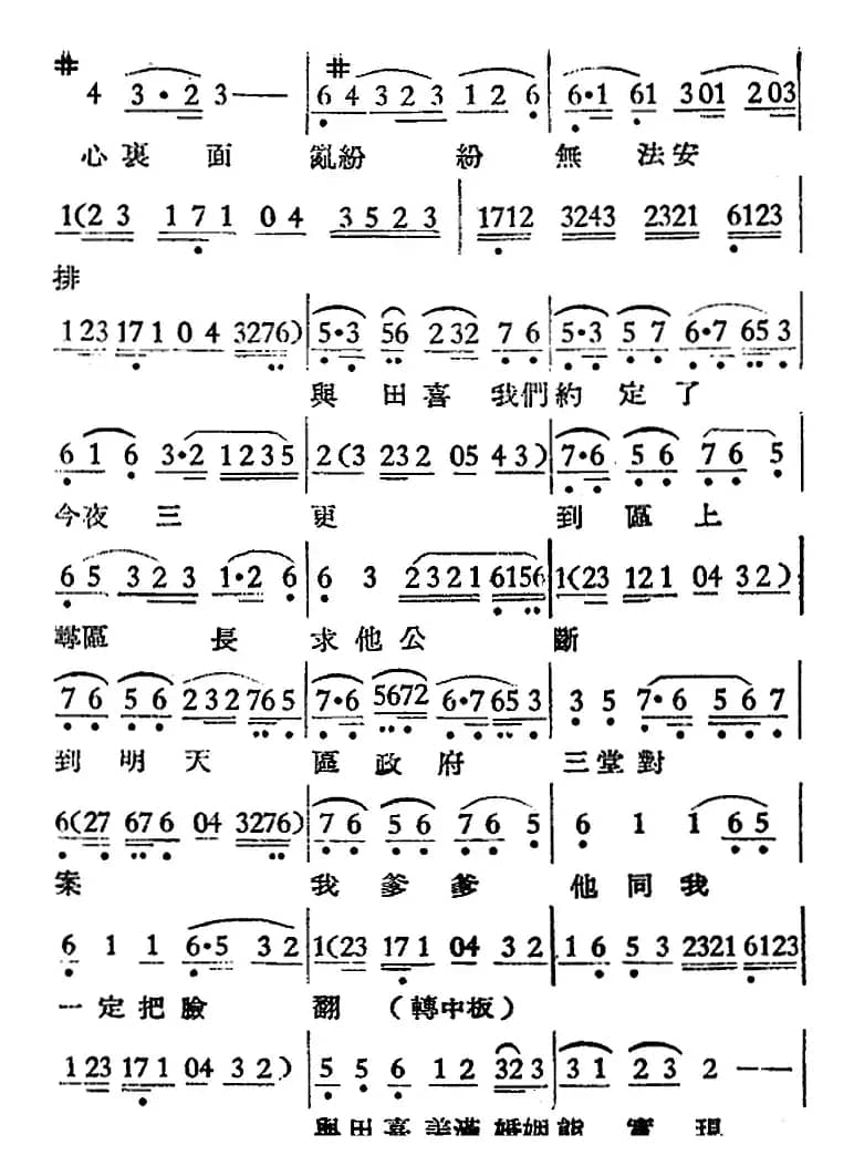 [越剧曲调]小女婿（之二、杨香草在矛昏一场唱）