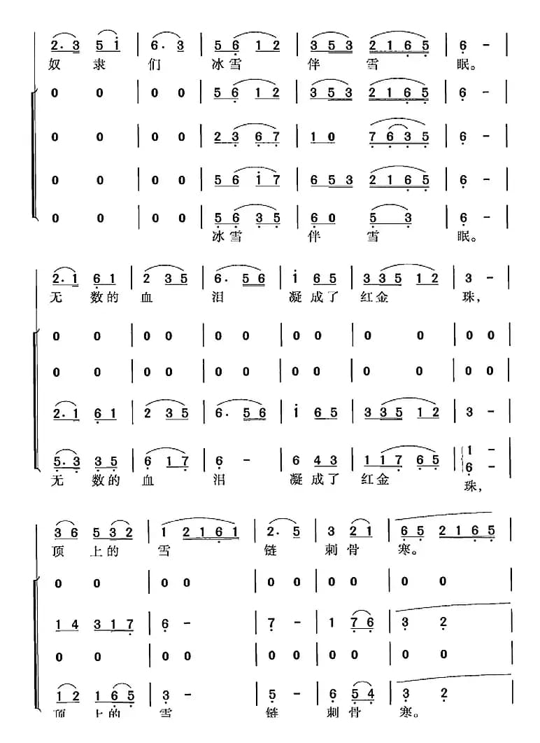 北风吹柯山（歌剧《柯山红日》选曲）