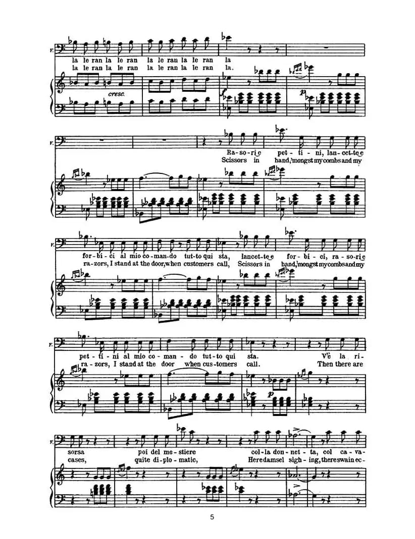 快给大忙人让路（选自歌剧《塞维利亚的理发师》）