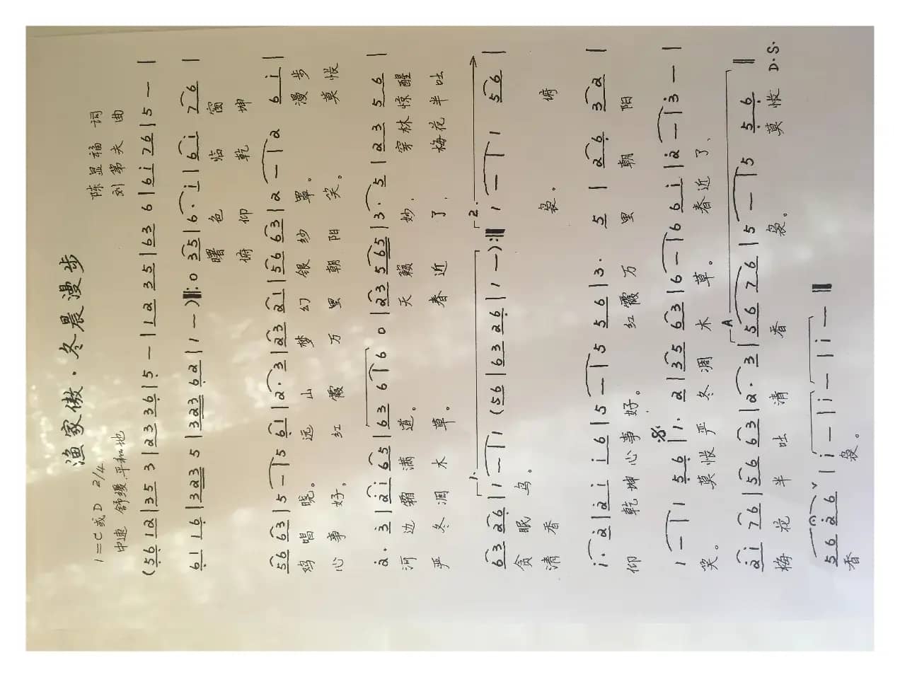 渔家傲.冬晨漫步