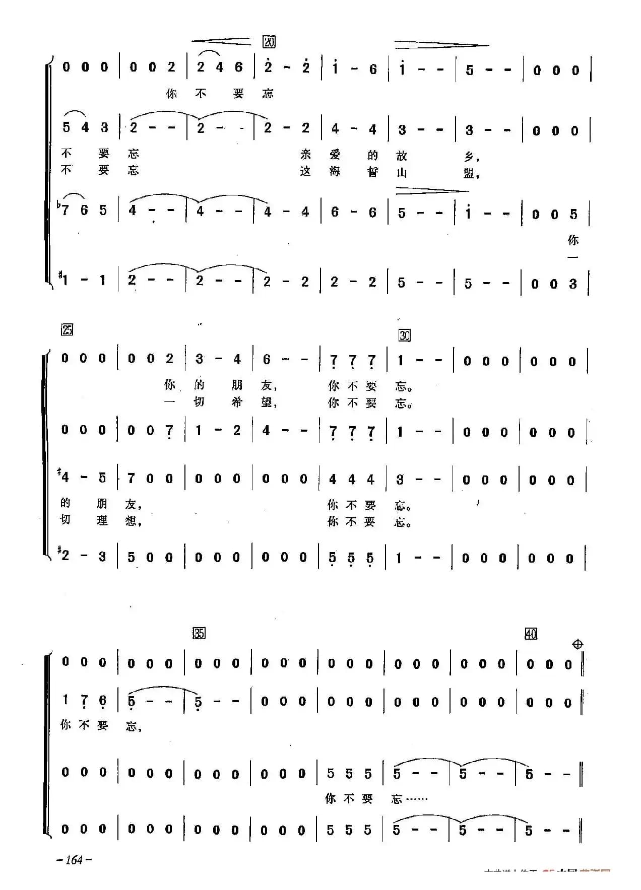 ​[俄]43你不要忘（合唱-苏联影片《忠诚的考验》插曲）