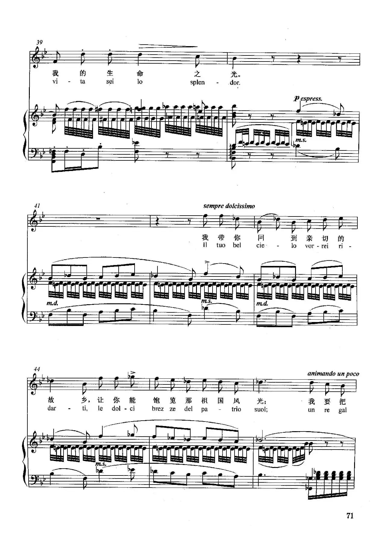 [意]圣洁阿依达（正谱）（选自歌剧《阿依达》）