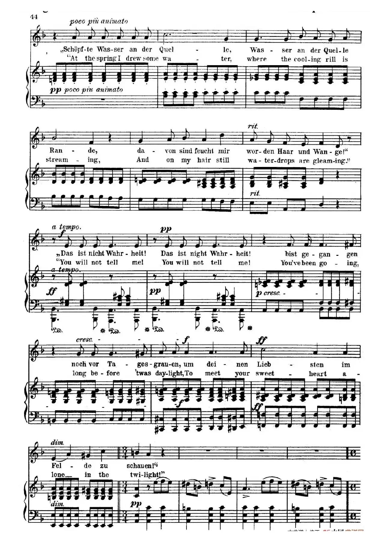 ​​​立陶宛歌谣 Lithauisches Lied（正谱）