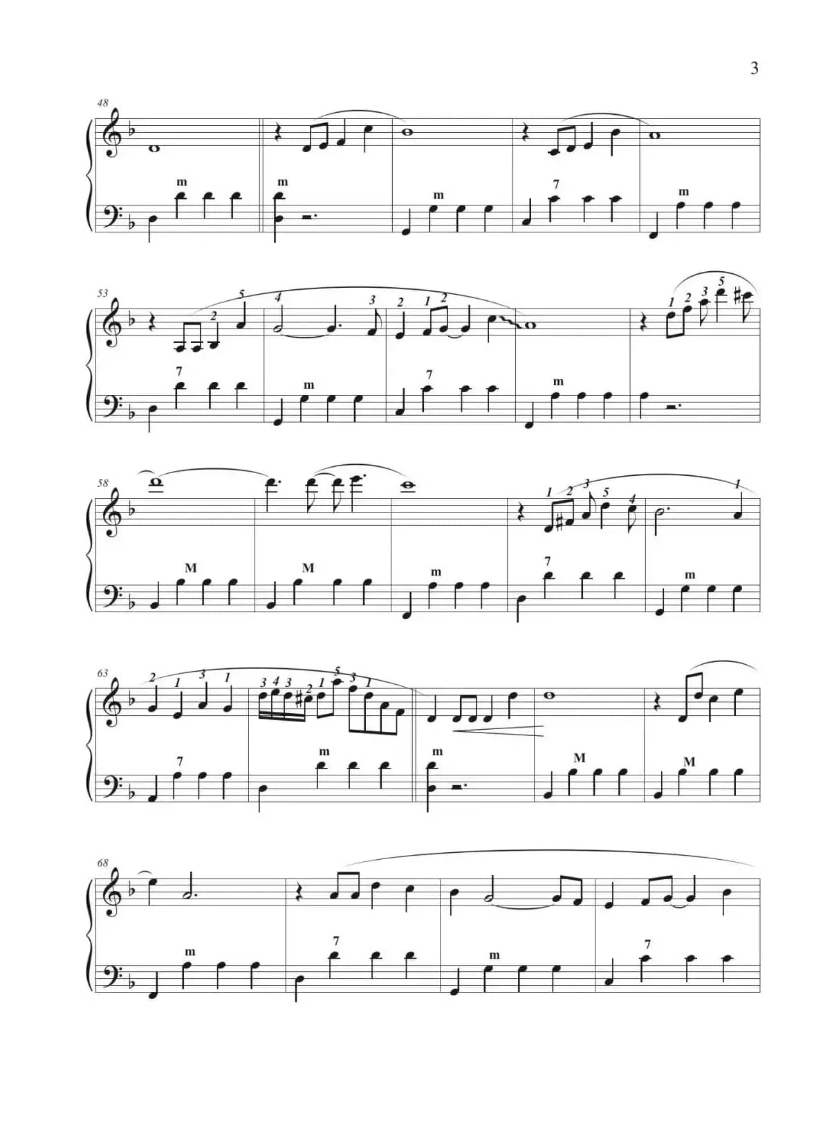 贝加尔湖畔（手风琴五线谱高清版）