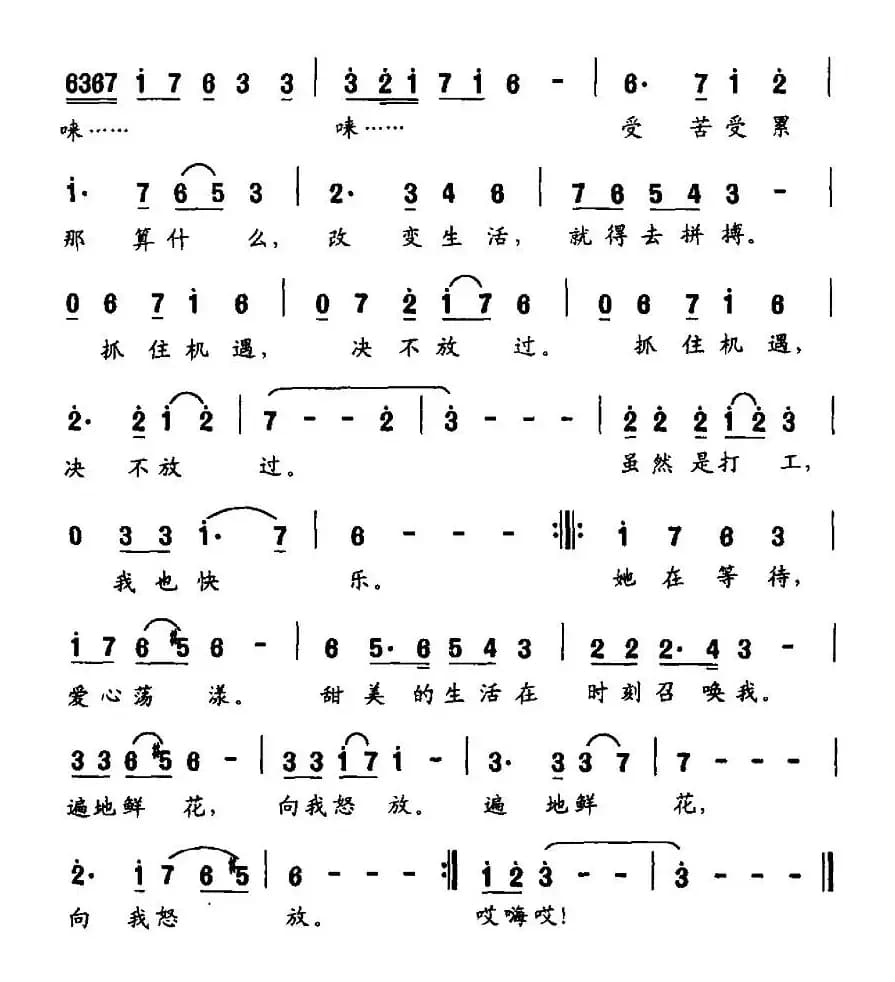 遍地鲜花向我怒放