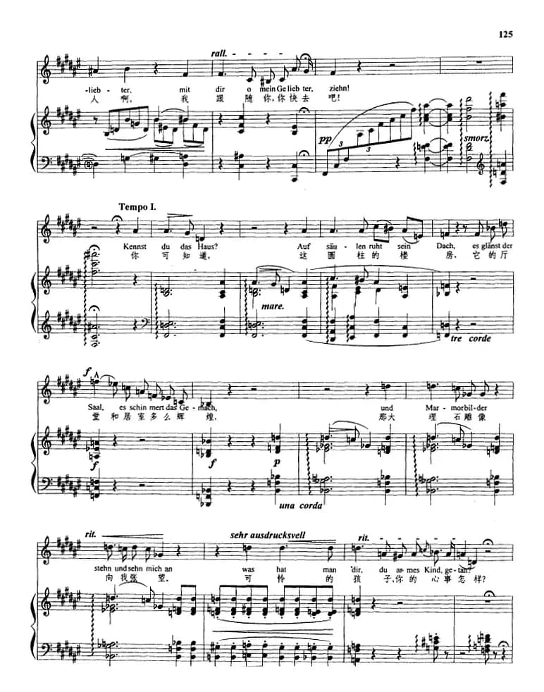 [奥]迷娘之歌（周枫译配版、正谱）