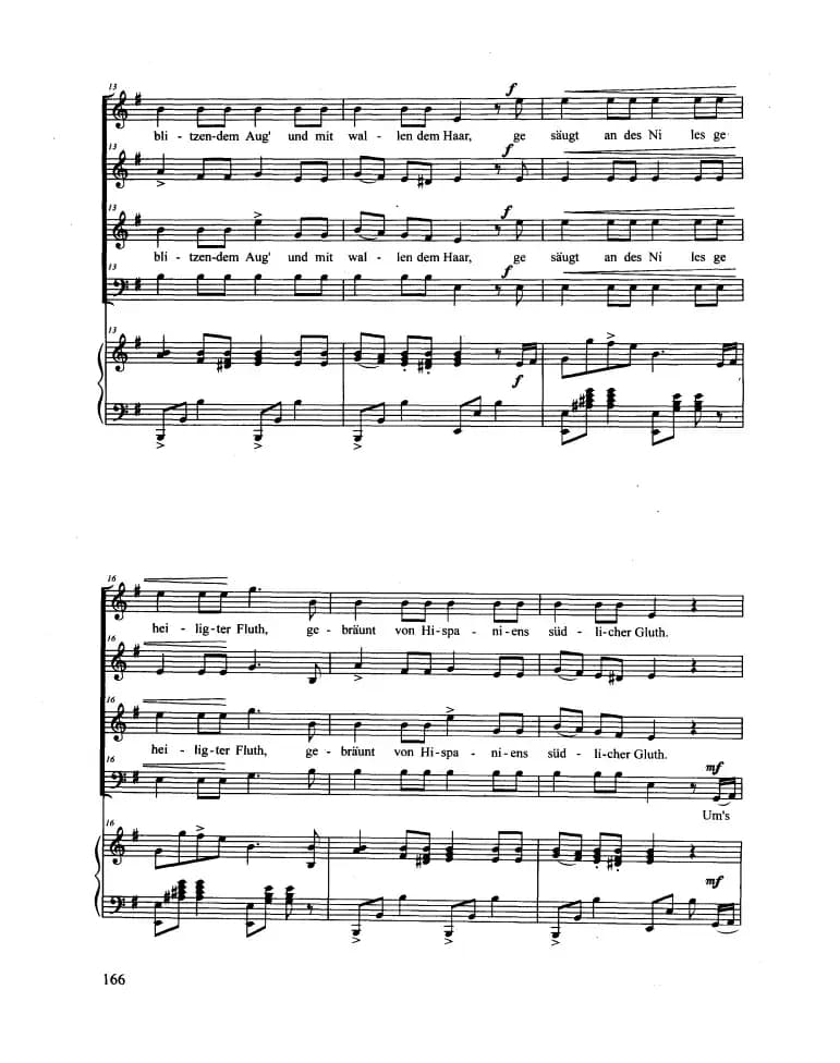 Zigeunerleben（合唱 正谱）