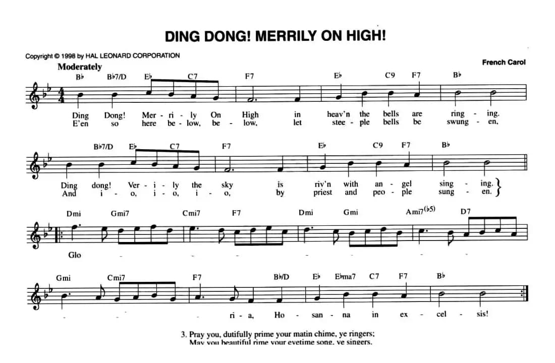 THE ULTIMATE CHRISTMAS FAKE BOOK:47.DING DONG! MERRILY ON HIGH!