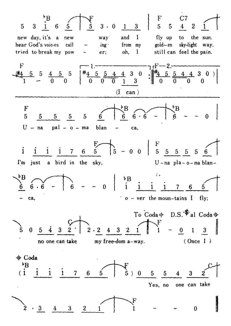 [美]Paloma Blanca（白兰鸽、带和弦）