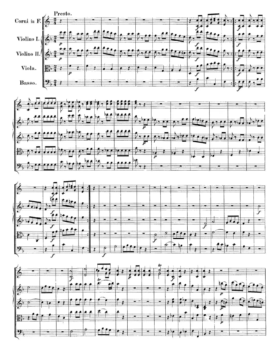 Mozart《A Musical Joke，K.522》（总谱）