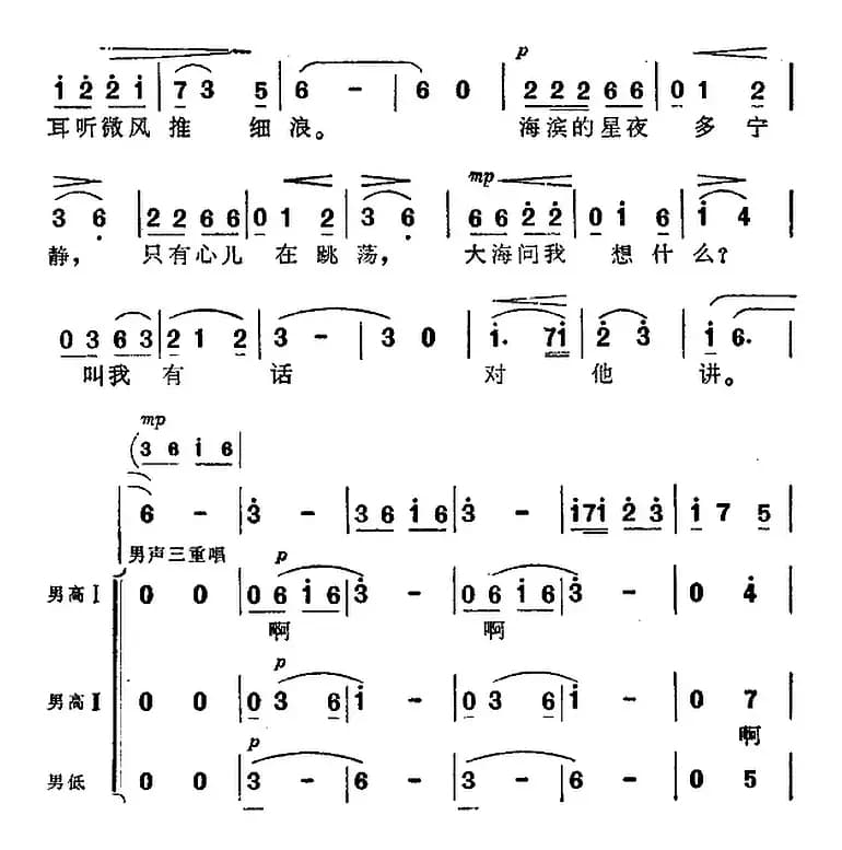 沙滩上 (《海上生明月》音乐故事片歌曲)