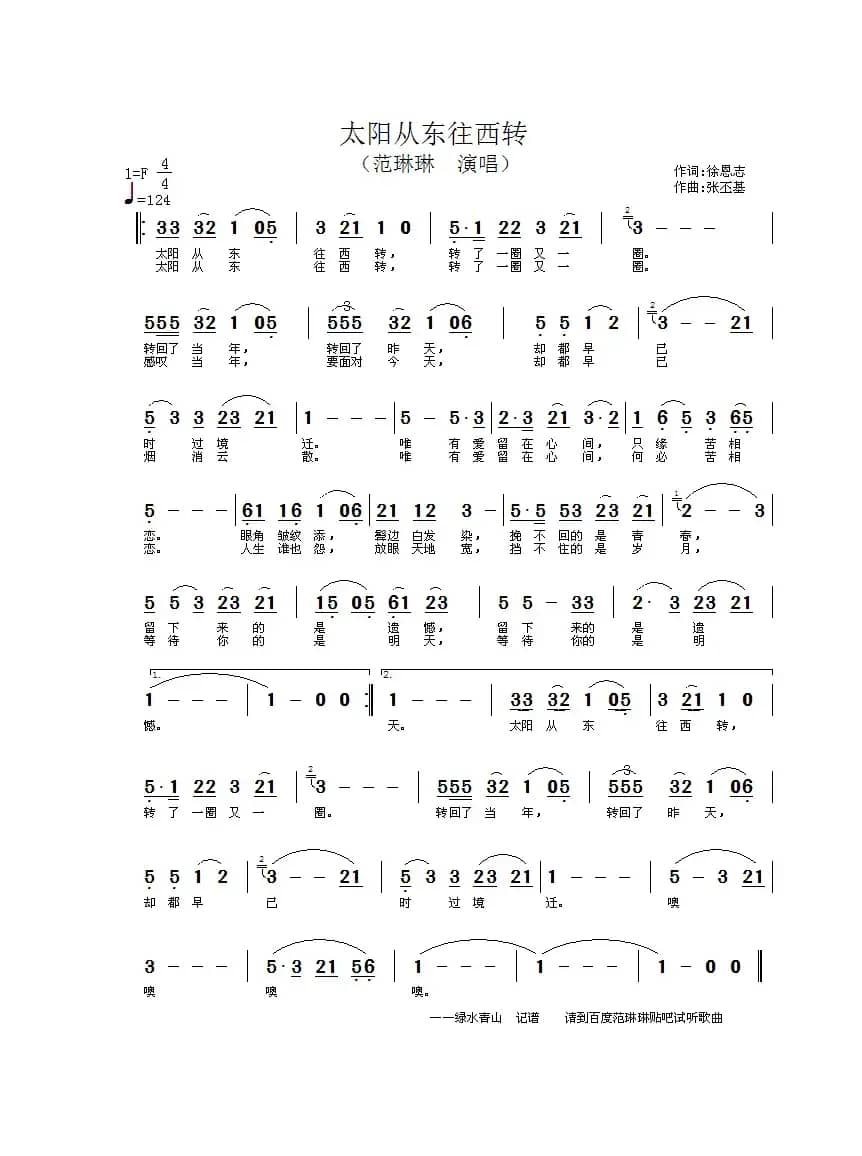太阳从东往西转