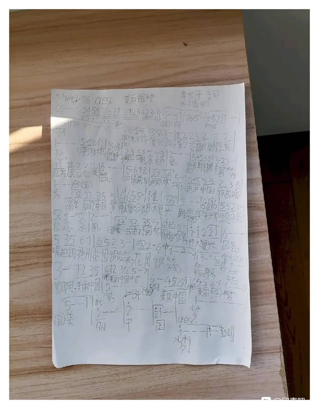 美丽中国梦（李长平词 印青曲）