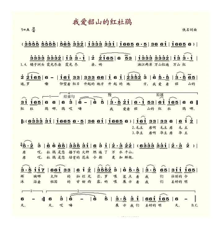 我爱韶山的红杜鹃