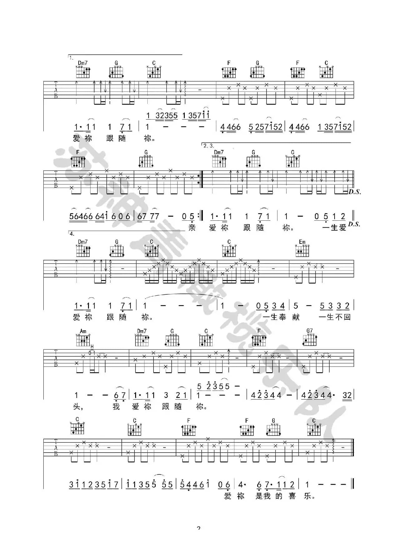 一生爱你（苏神青橄榄乐队编制）