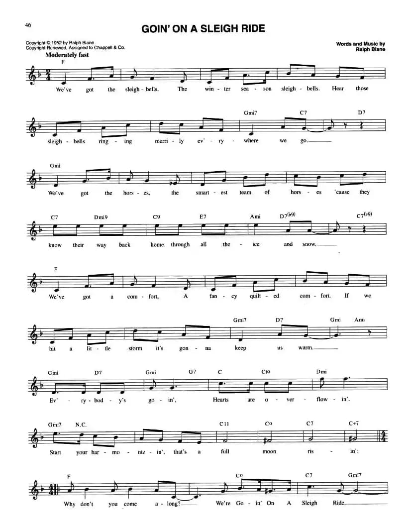 GOIN' ON A SLEIGH RIDE