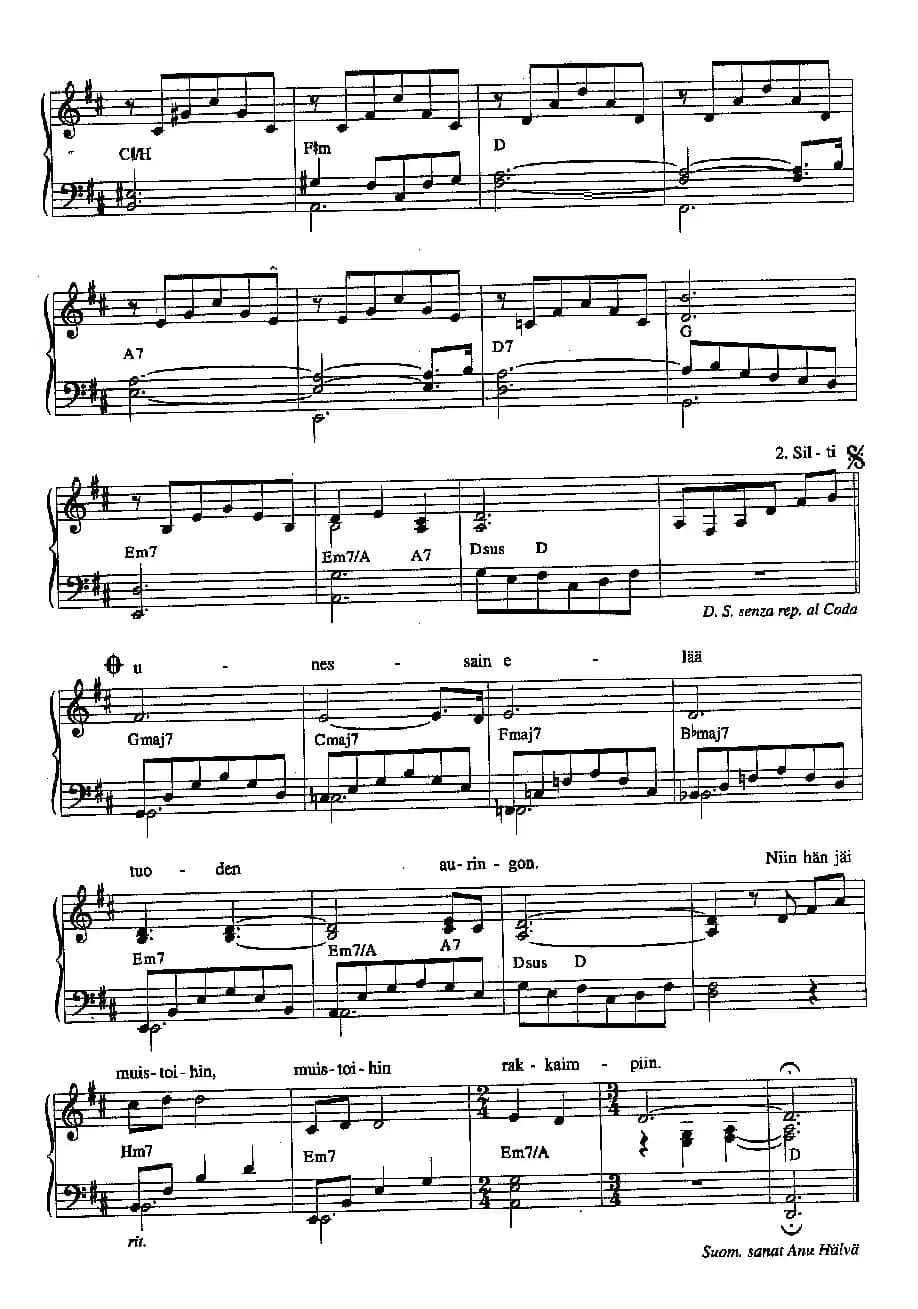 Finland folk song（芬兰民歌 [版本一]）