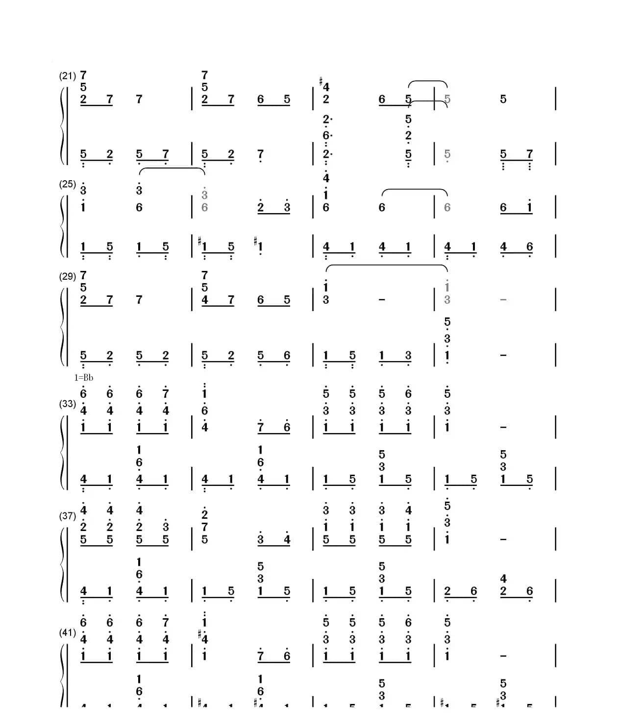 花仙子之歌钢琴简谱（花の子ルンルン）
