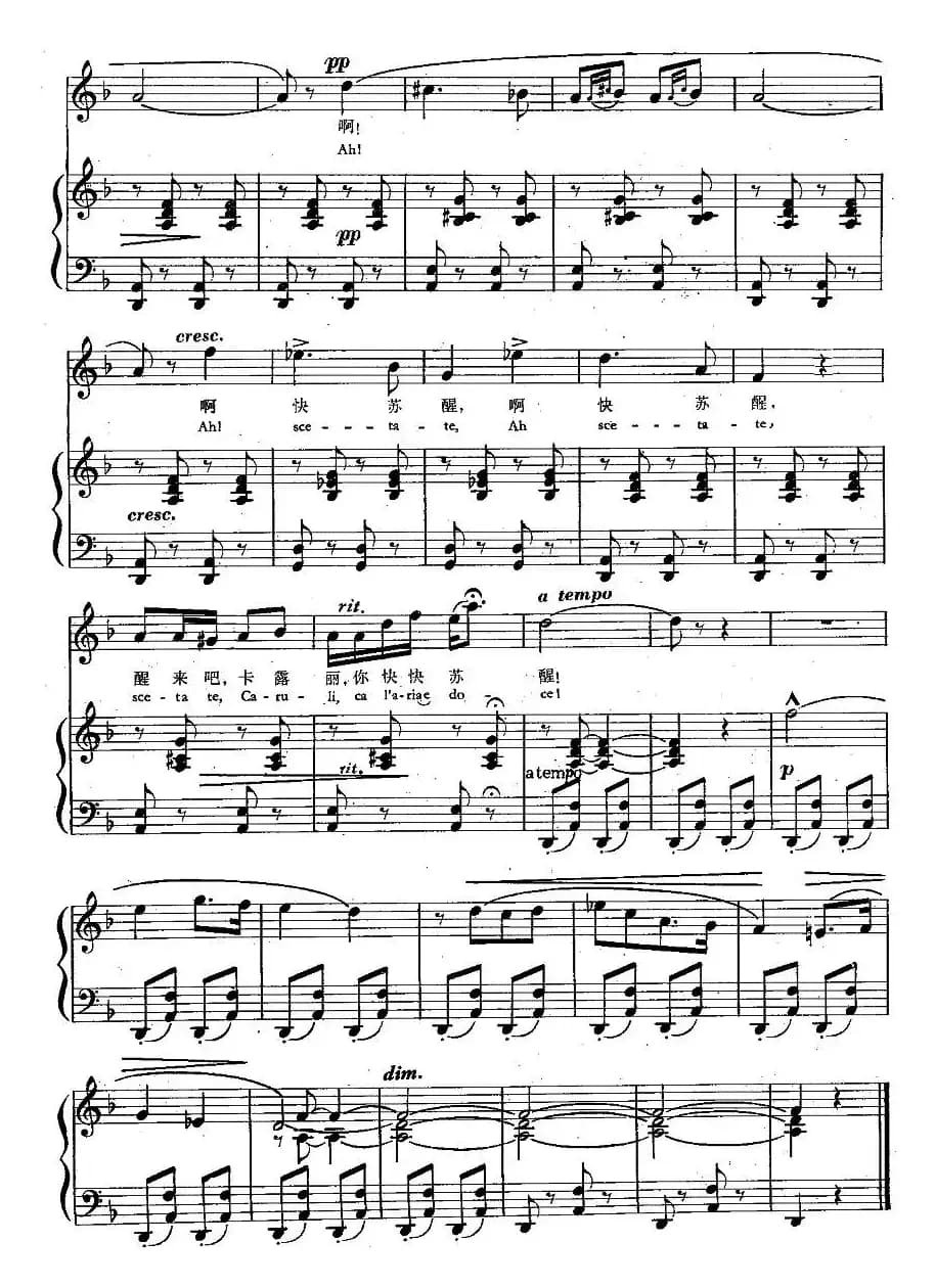  [意]玛莱卡莱（中外文对照、正谱）