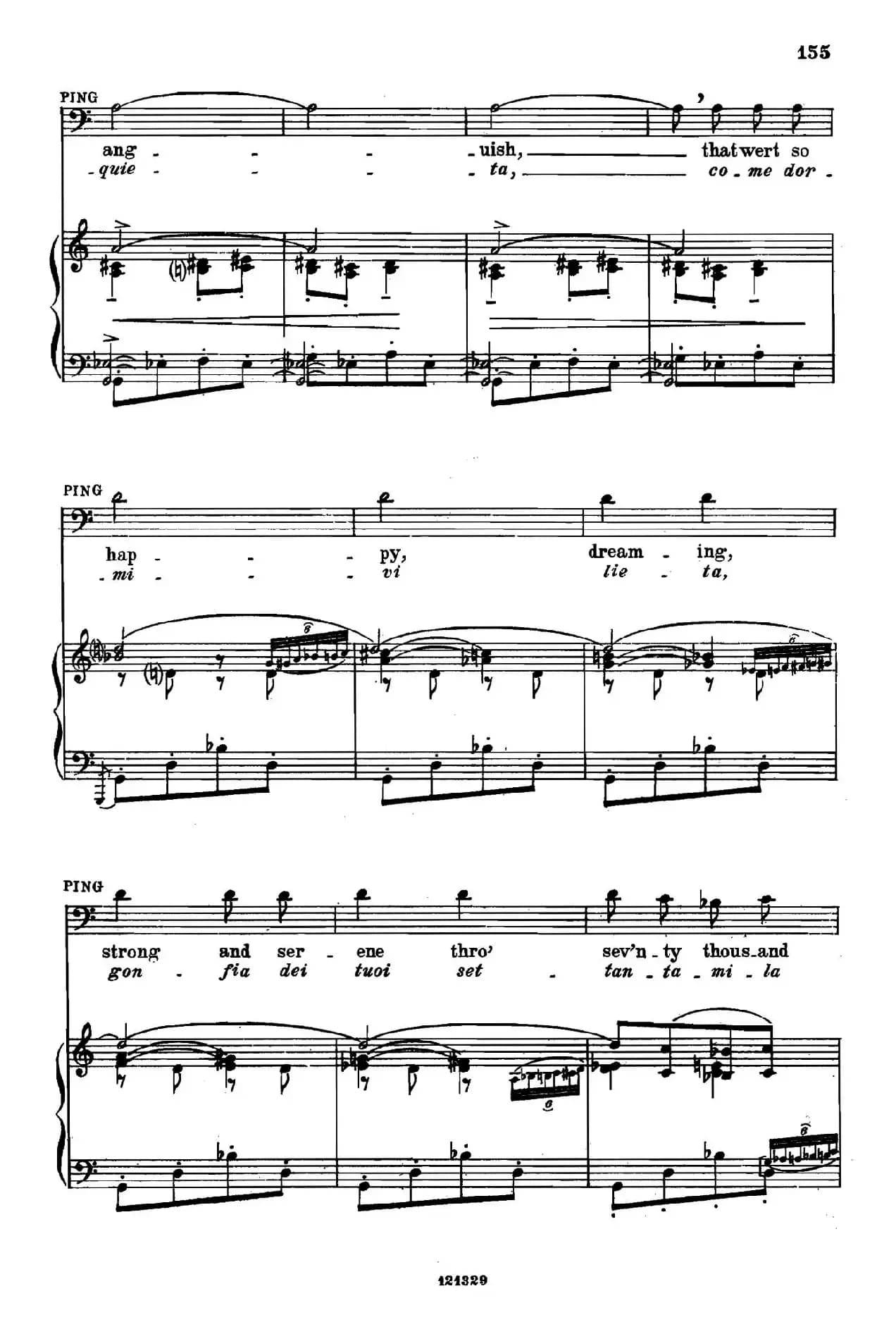 《图兰朵公主》三幕五场歌剧（英意双语）全谱（钢琴伴奏谱 P152——166）