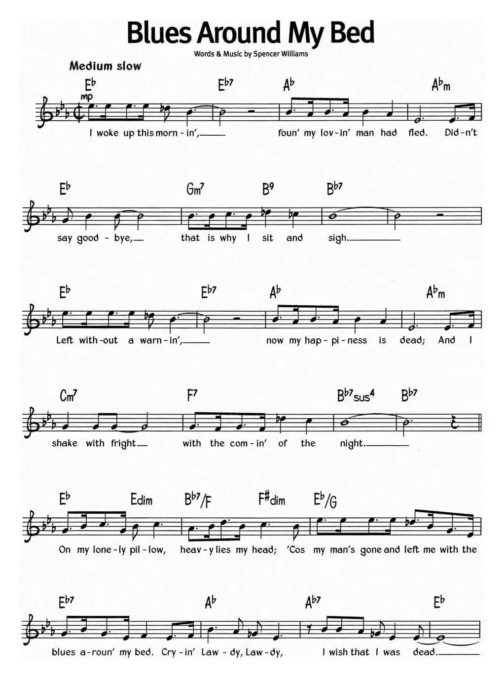 蓝调音乐：Blues Around My Bed