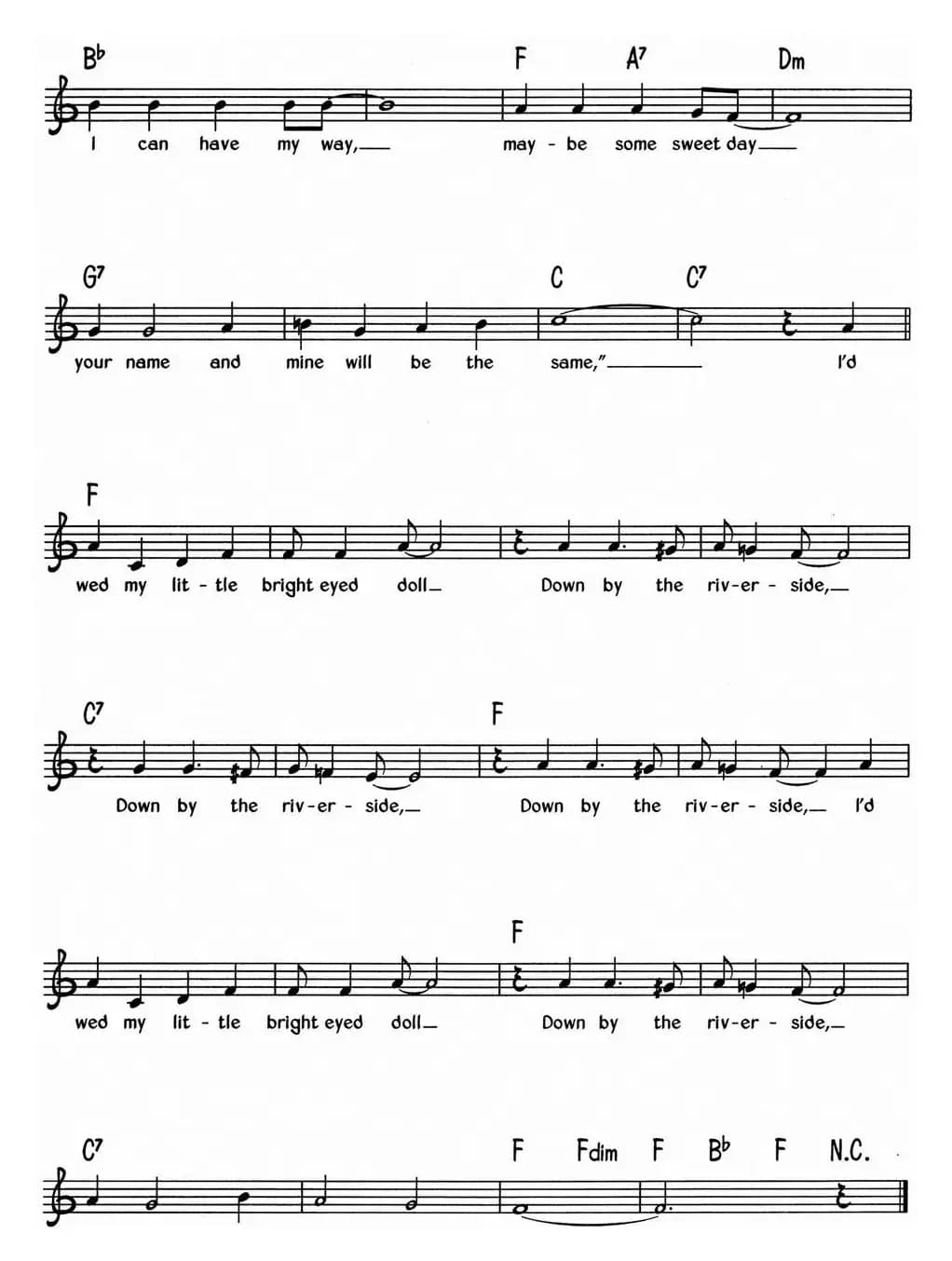 蓝调音乐：Down By The Riverside