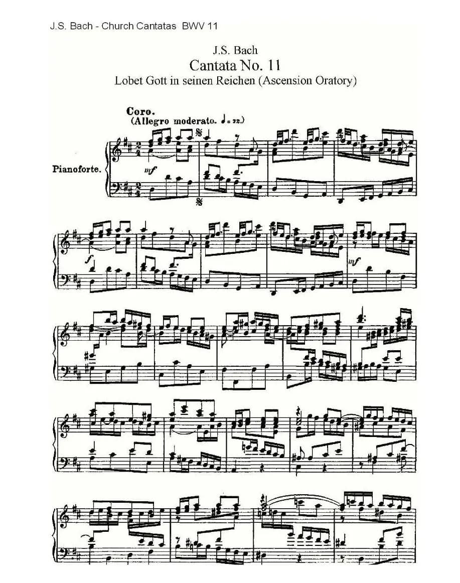 Lobet Gott in Seinen Reicben(颂扬上帝)