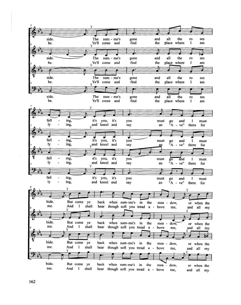 DANNY BOY（合唱 正谱）