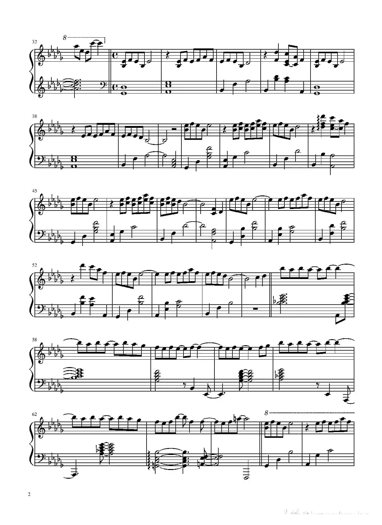 Merry Christmas Mr. Lawrence（圣诞快乐，劳伦斯先生）（BiBiPiano钢琴版）