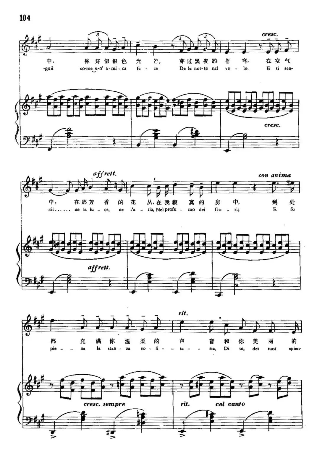 [意] 理想佳人（中外文对照、正谱）