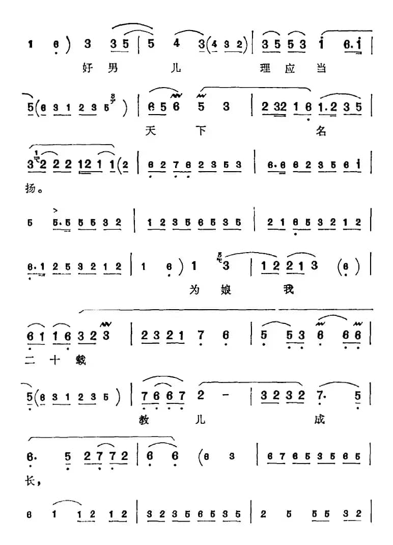鹏举儿在草堂听娘言讲（《岳母刺字》岳母唱腔）