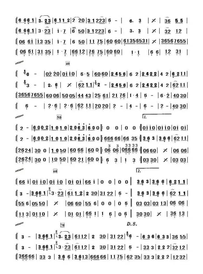 水母鸡   简单民乐小合奏谱
