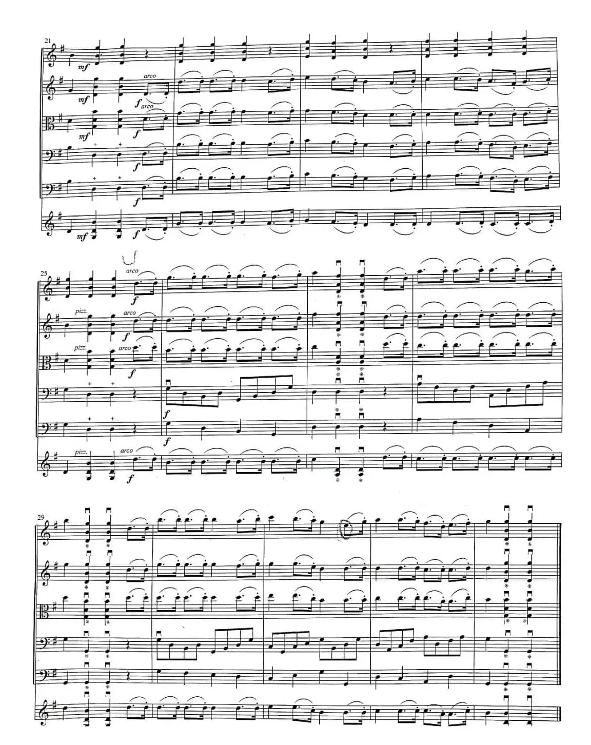 幸福拍手歌（弦乐四重奏）