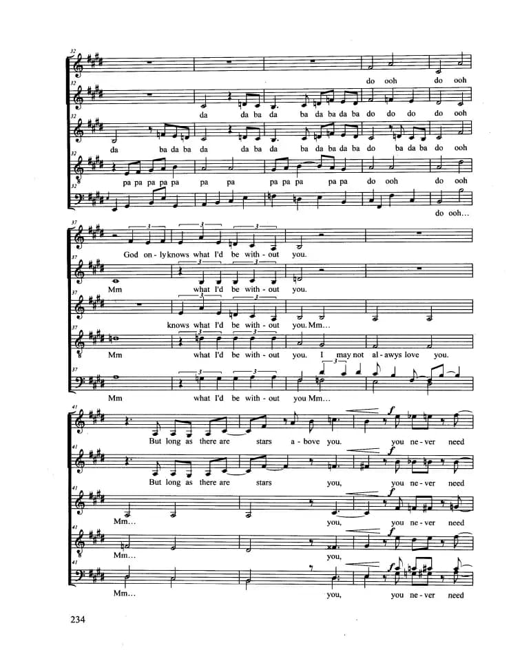 GOD ONLY KNOWS（合唱 正谱）