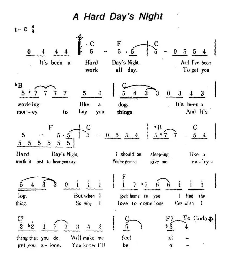 [美]A Hard Day's Night（劳累了一天以后）