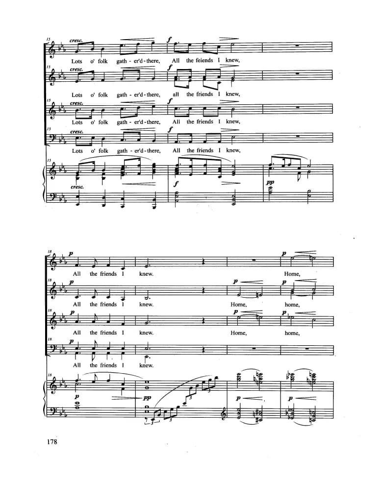 From the New Worle（合唱 正谱）