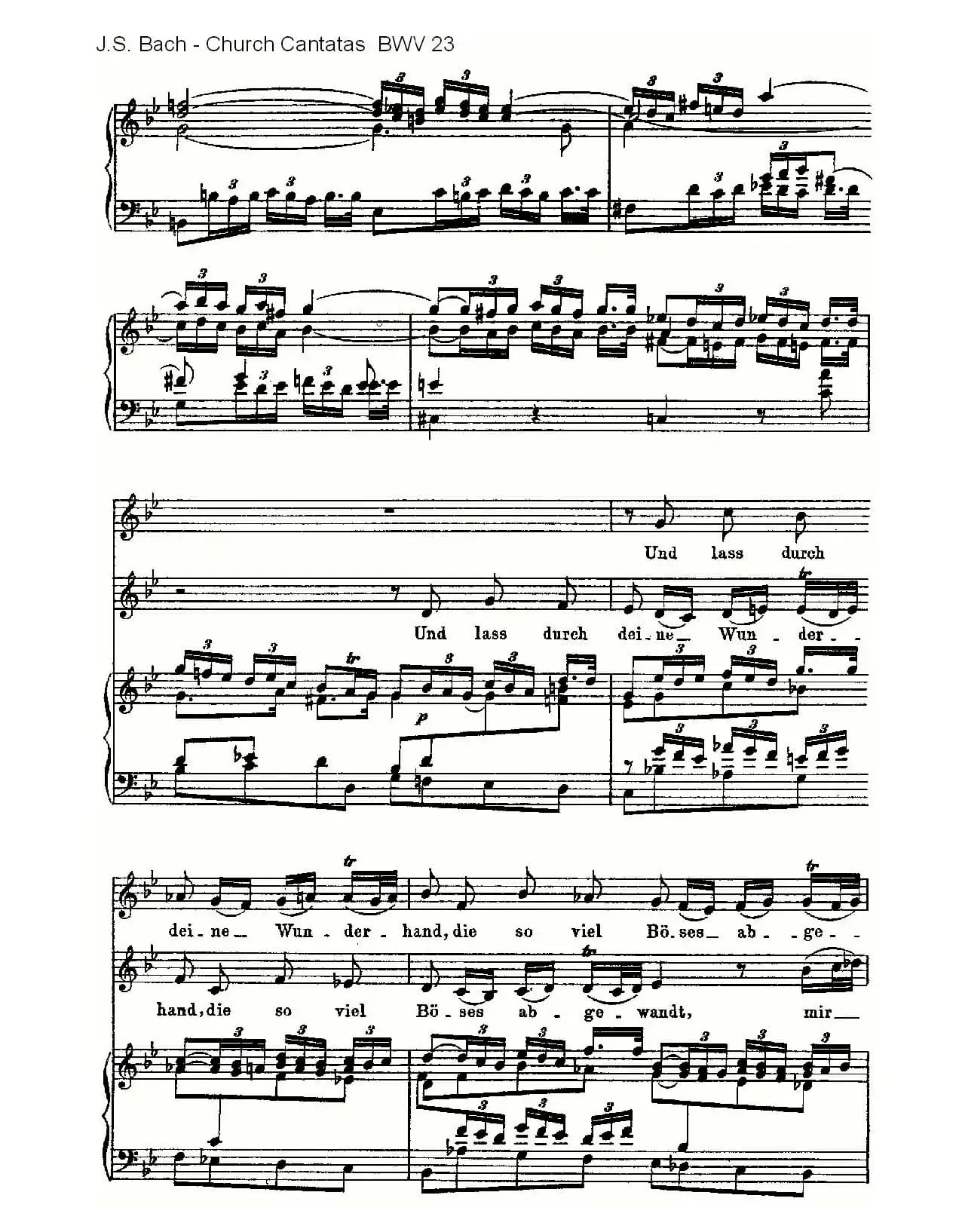 Du wahrer Gott und Davids sohn(真正的上帝的大卫之子)