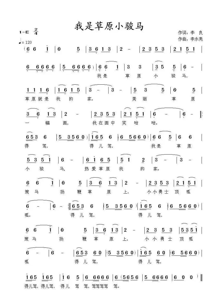 我是草原小骏马